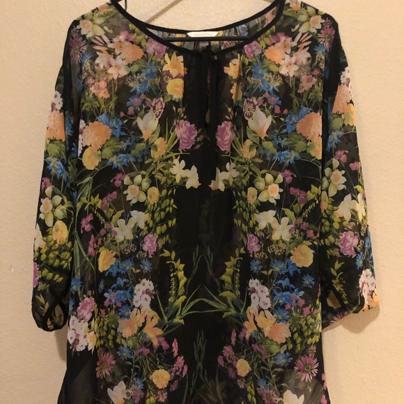 Monsoon blouse, transparent, flowy - Picture 5 of 5